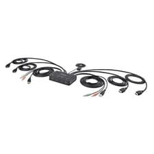 Image of StarTech.com 2-Port Dual-Monitor HDMI Cable KVM Switch 4K 60Hz Compact KVM with