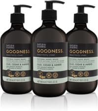 Image of Baylis & Harding Goodness Oud, Cedar & Amber Natural Hand Wash 500Ml, Pack of 3