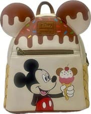 Image of Loungefly Disney Mickey Mouse Ice Cream NEW Mini Backpack with Tags