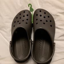 Image of Crocs Classic Clog Thermoplastic Coffee Clogs -Unisex - UK Men9 - Women10