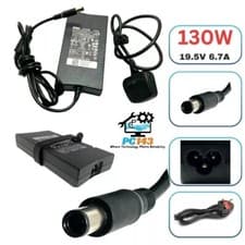 Image of Genuine Dell Charger 19.5V-6.7A, 130W 7.4mm Pin Size With Power Lead Brand New