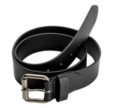 Image of Barbour Black Matte Leather Belt MAC0111BK31