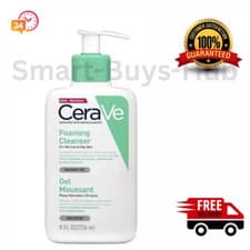 Image of CeraVe Foaming Cleanser Daily Face & Body Wash 236ml with Niacinamide +ceramides