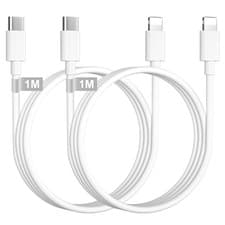 Image of USB C to Lightning Cable 1M 2Pack, MFi Certified iPhone Charger Cable USB C Char