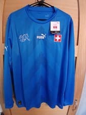 Image of SWITZERLAND GOALKEEPERS SHIRT 2022/23, L/S,LARGE, OFFICIAL PUMA, BNWT