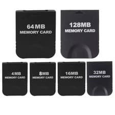 Image of Memory Card 128MB - 2043 Blocks - for Gamecube or Wii - Black