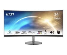 Image of MSI PRO MP341CQ 34" Curved Ultrawide Monitor • UWQHD 3440x1440 • 100Hz FreeSync