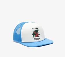 Image of Lacoste Stranger Things Baseball Cap Mens Netflix Light Blue Snapback Trucker