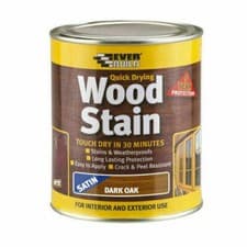 Image of Everbuild 750ml Mahogany Satin Woodstain Quick Drying Interior & Exterior