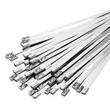 Image of 50-100Pcs Metal Zip Ties Stainless Steel Heavy Duty Self-Locking Cable Ties