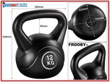 Image of 4-20kg Vinyl Kettlebell Weight Set Kettlebells Exercise Home Fitness Workout Gym