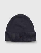 Image of Tommy Hilfiger Essential Flag Beanie Hat - New with Tags