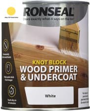 Image of Knot Block Wood Primer and Undercoat White 750Ml