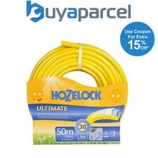Image of Hozelock 50m Ultimate Hose Pipe Garden Watering 7850 Crush Proof Anti Kink