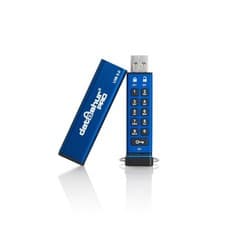 Image of iStorage datAshur PRO 256-bit 4GB USB 3.0 secure encrypted flash drive IS-FL-DA3