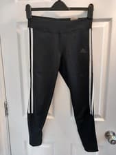 Image of NWT Adidas Women's Black Aeroready Running leggings Size Small 7/8 length