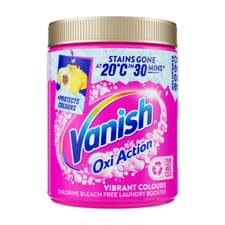 Image of 6 PACK Vanish Gold Oxi Action Powder Fabric Stain Remover Vibrant Colours 470g