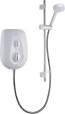 Image of New Mira Vie 8.5kW Electric Shower White Chrome 1.1788.004 Fast Shipping
