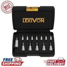 Image of Durable 13-Piece Torx Bit Socket Set T8 - T60 Crafted from S2 Alloy Steel