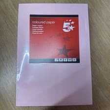 Image of A4 Coloured paper Office Copier Paper Multi A4 80g/m Light Pink 500 Sheets NEW