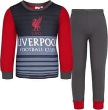 Image of Liverpool FC Official Football Club Boys Pyjamas Long Sleeve PJs, Size: 5-6Years