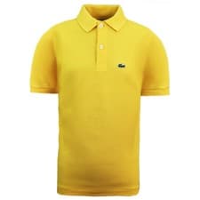 Image of Lacoste Classic Kids Yellow Polo Shirt