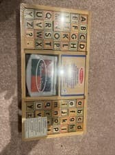 Image of melissa and doug Alphabet stamp sets for