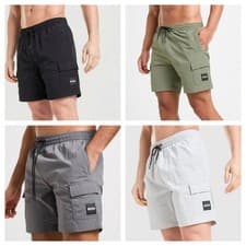 Image of HUGO BOSS BADGE CARG0 SWIM SHORTS LIMITED STOCK 4 COLOURS ALL SIZES S RRP £75