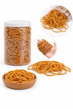 Image of 400pc Big Strong Elastic Rubber Bands Assorted Colours Black Home School Office