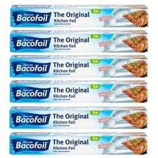 Image of 6 PACK Bacofoil / Baco Original 30cm x 5m Thick Tear Resistant Kitchen Food Foil