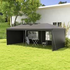 Image of 6 x 3m Gazebo Canopy Garden BBQ Party Patio Tent Camping Sun Shade