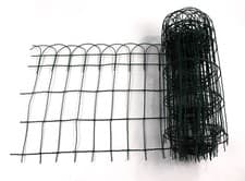 Image of Garden Border Fence Lawn Edging PVC Coated Wire Edge Fencing 10m Green Roll