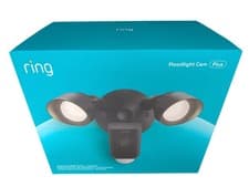 Image of Ring Floodlight Cam Wired Plus Outdoor Security Camera 1080p HD Video Black