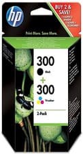 Image of 2 Original HP 300 Black & Colour Ink Cartridges Pack for C4680 C4780 F4280 D1600