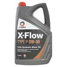 Image of Comma X-Flow Type P 5w-30 5w30 Fully Synthetic Car Engine Oil 5 Litres 5L XFlow
