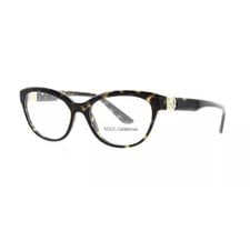 Image of DOLCE & GABBANA New Authentic Frame Women DG3342 Havana/Demo lens