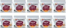 Image of Tassimo Coffee Pods Costa Caramel Latte 10 Packs (Total 80 Drinks)