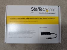 Image of StarTech.com 4 Port USB 3.0 USB A Hub, AC Adapter Powered, 292 x 35 x 15mm