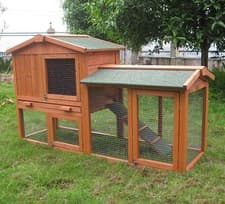 Image of RABBIT / GUINEA PIG HUTCH HUTCHES RUN RUNS BUNNY BUSINESS THE GROVE LTD STOCKS