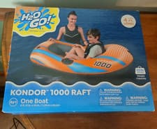 Image of Bestway H2o GO Kondor 1000 INFLATABLE RAFT BOAT ~ NIB ~ 4'11" x 33" ~ Ages 6+