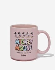 Image of SALE! NEW MICKEY MOUSE ‘THROUGH THE YEARS’ BOXED STONEWARE MUG ‘DISNEY 100’ CUP