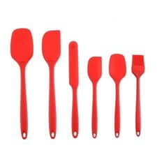 Image of Silicone Spatula Set 6 PCS High Heat Resistant Non-Stick Rubber Kitchen Utensils