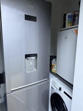 Image of Beko Stainless Steel Fridge Freezer – Frost Free – Excellent Condition