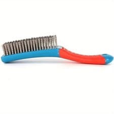 Image of Heavy Duty Stainless Steel Wire Brush Rust Paint Remover with Plastic Handle