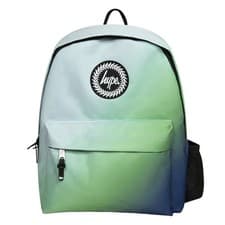 Image of Hype - Boys Navy Green Fade Backpack with Padded Straps | School Travel Bag