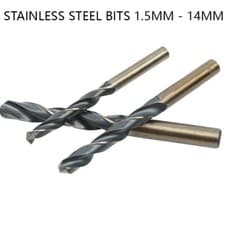 Image of HSS Twist Drill Bit Hardened Metal Iron Stainless Steel Bits 1.5mm - 14mm Cobalt
