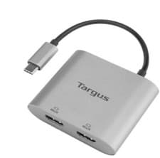 Image of Targus USB-C Dual Video Adapter 2 HDMI ports with up to4K@30Hz resolution ACA947