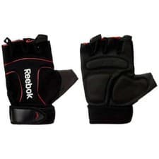 Image of Reebok Unisex Weightlifting Gloves Black Small Medium Large Size