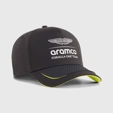 Image of Aston Martin F1 Cap, Fanwear 2026, Black, Adult Adjustable, Official Merchandise