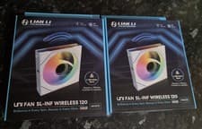 Image of 2 x Lian Li UNI FAN SL-INF Wireless 120 - Black - ARGB Infinity Mirror - New